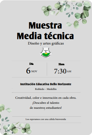Invitación a la Muestra de Proyectos de Media Técnica